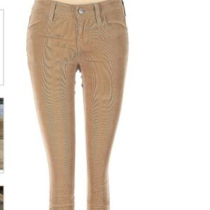 Loft Modern Skinny Corduroy Pants Tan EUC 18